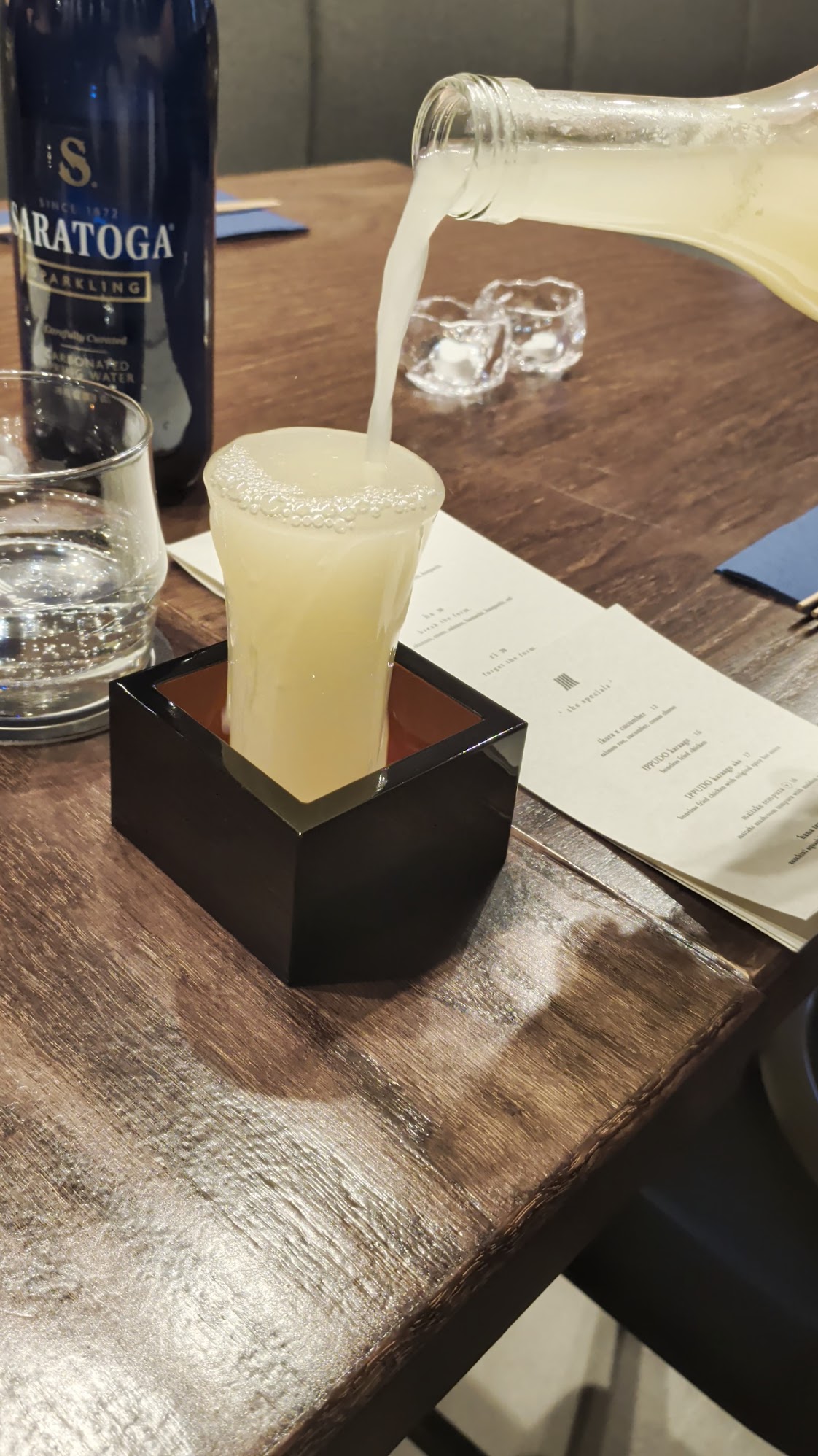 Yuzu-forward sake at Gogyo Gramercy