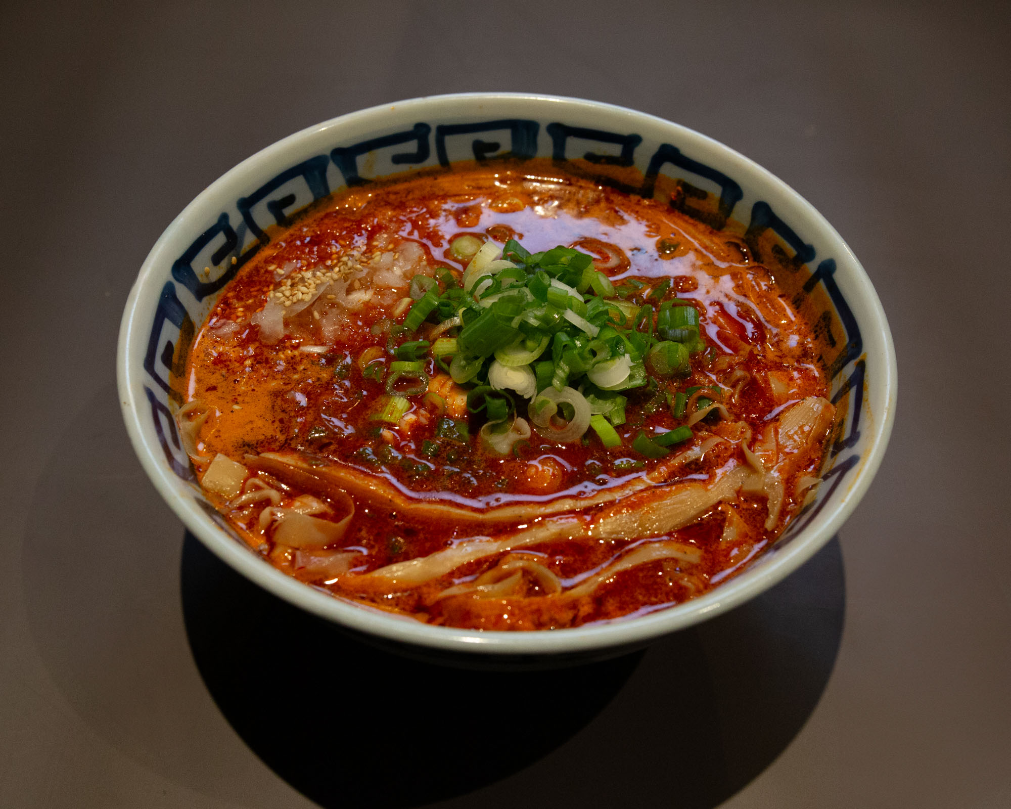 Vegetable-forward spicy miso bowl at Menkoi Sao