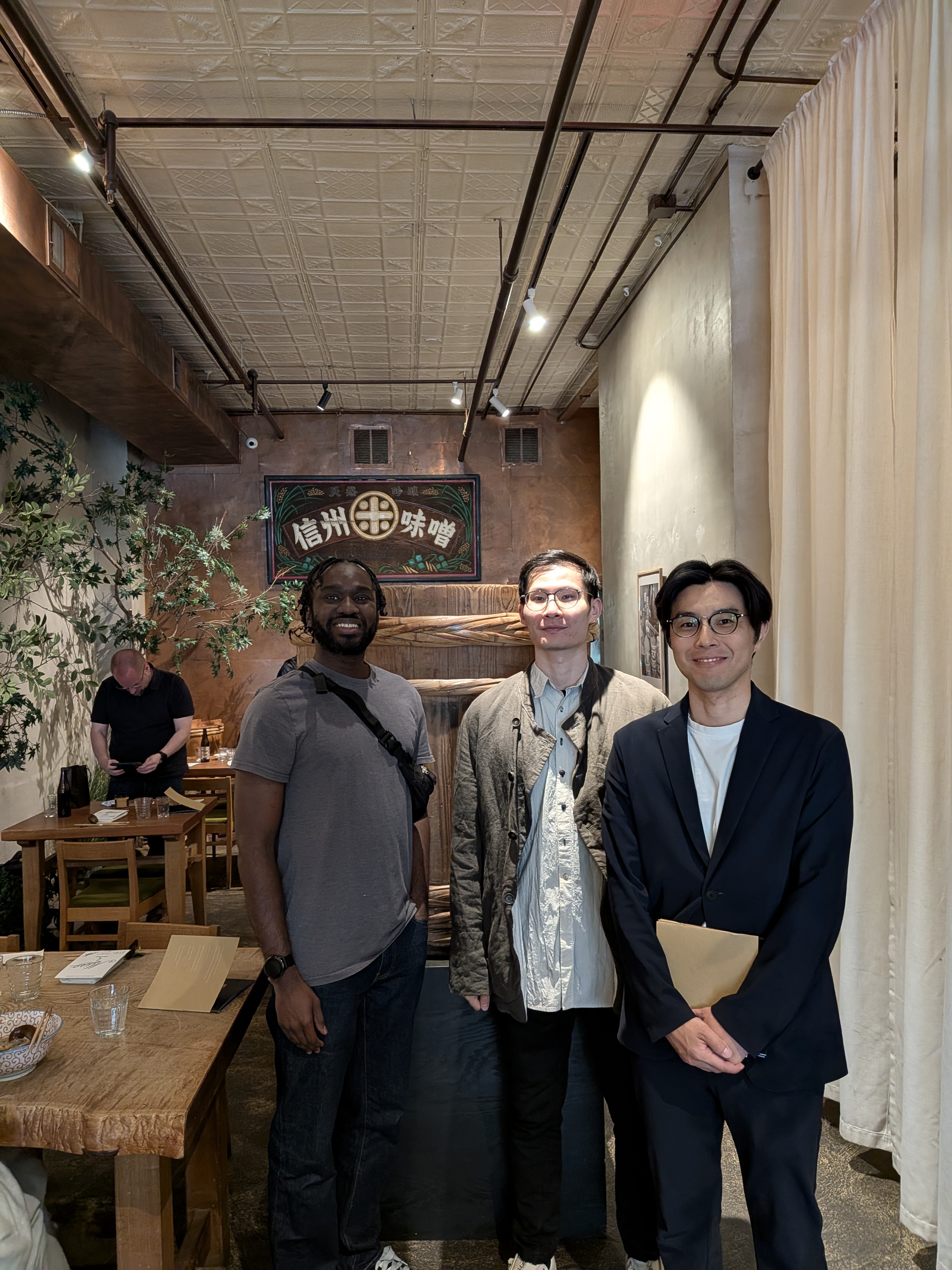 Opening day photo with Shuta Aoki at THE GALLERY by Odo