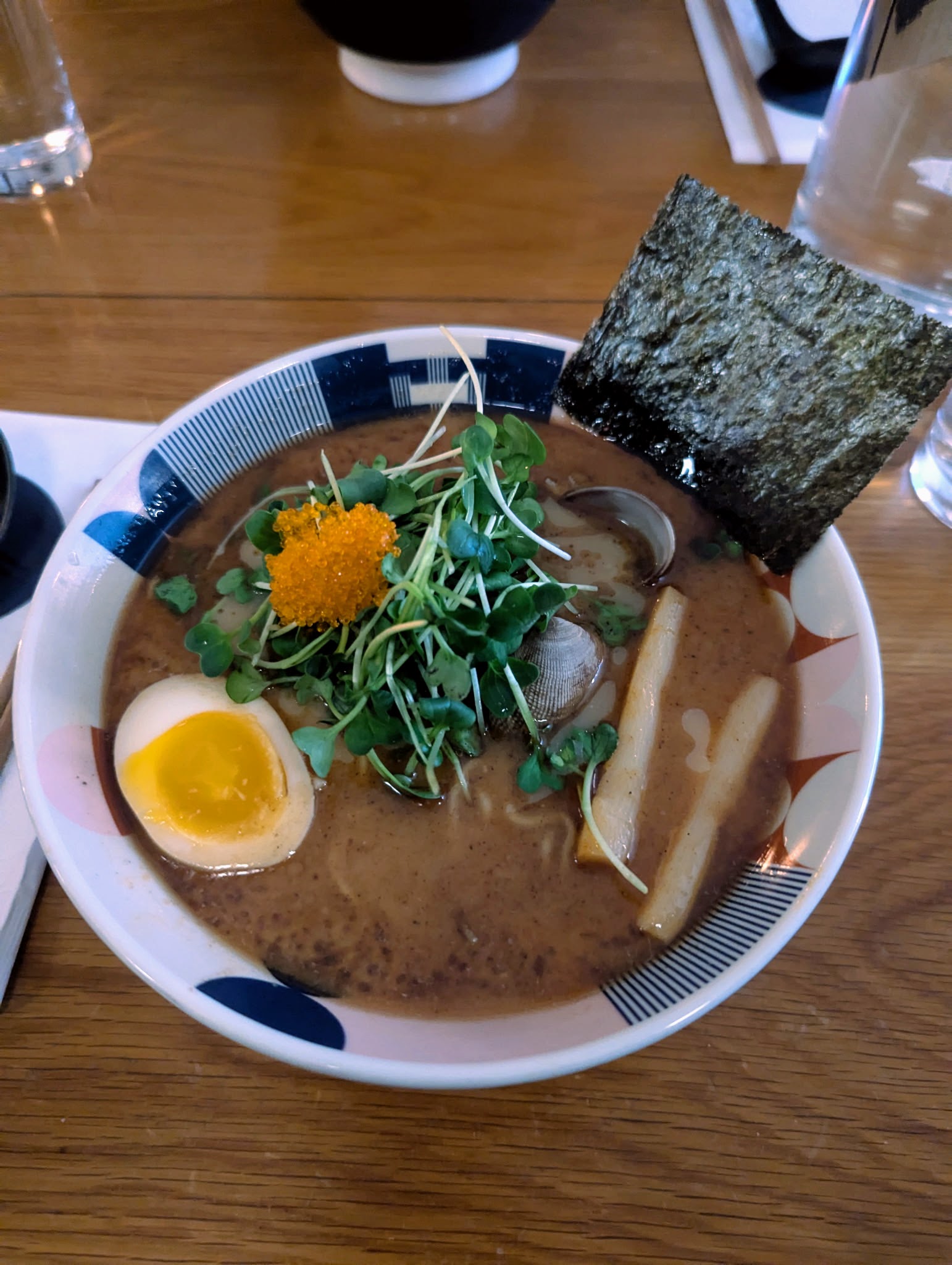 Tonchin NYC tsukemen — chilled noodles with a rich pork-based dipping broth